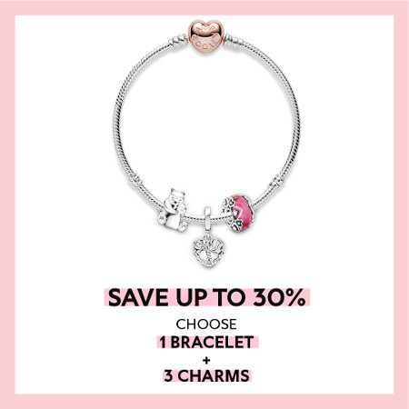 SAVE UP TO 30% AND BUILD YOUR OWN BRACELET GIFT SET WITH PANDORA. icon