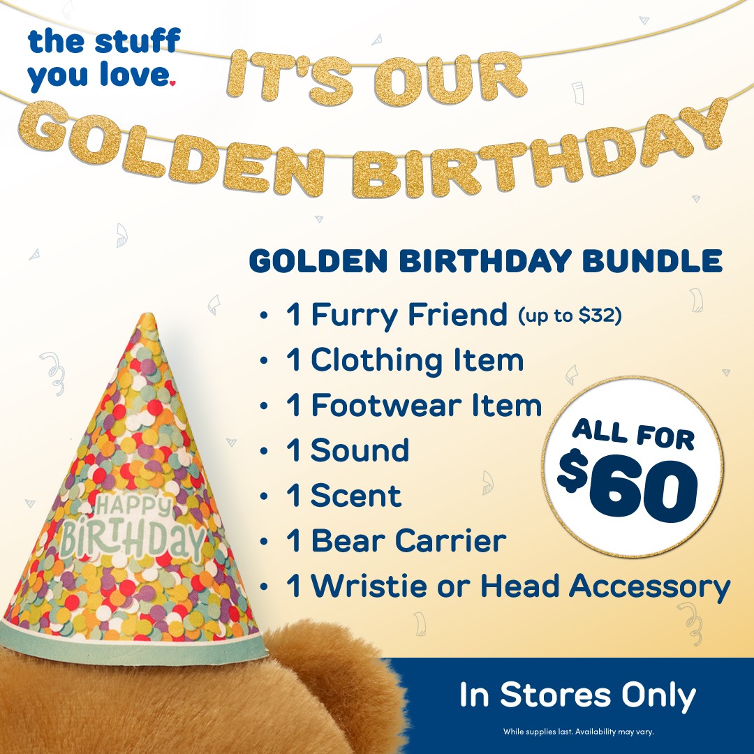 Build-a-Bear’s Golden Birthday Sale icon